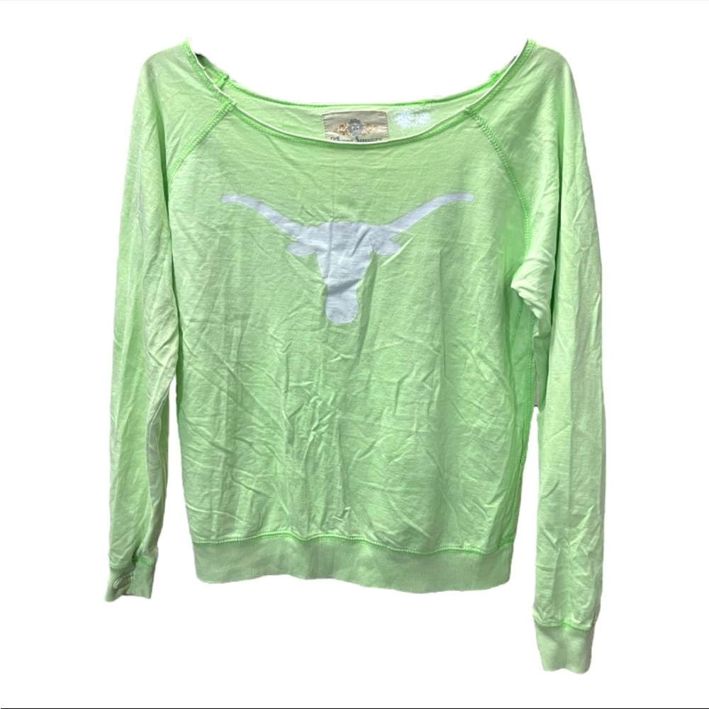 Three Square Texas Longhorns Green Sweater Women’s Size Medium